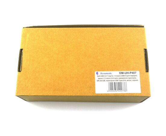 Концентратор ST-Lab 4*USB3.0 data ports + 3*2.4А charge with Power Adaptor metal (DM-UH-P407), изображение 7 Концентратор ST-Lab 4*USB3.0 data ports + 3*2.4А charge with Power Adaptor metal (DM-UH-P407), изображение 7