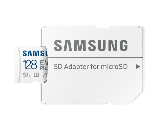 Карта памяти Samsung microSDXC 128GB C10 UHS-I R130MB/s Evo Plus + SD (MB-MC128KA/EU), изображение 6 Карта памяти Samsung microSDXC 128GB C10 UHS-I R130MB/s Evo Plus + SD (MB-MC128KA/EU), изображение 6