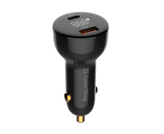 Зарядний пристрій ColorWay Power Delivery PPS USB (USB-A + USB-C) (100W) Black (CW-CHA044PD-BK)