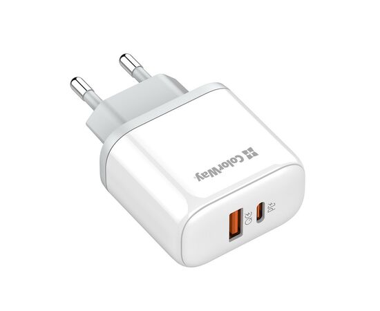 Зарядное устройство ColorWay Power Delivery Port PPS USB (Type-C PD+ USB QC3.0) (45W) white (CW-CHS042PD-WT), изображение 4 Зарядное устройство ColorWay Power Delivery Port PPS USB (Type-C PD+ USB QC3.0) (45W) white (CW-CHS042PD-WT), изображение 4