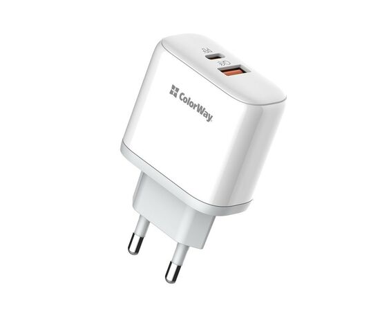 Зарядное устройство ColorWay Power Delivery Port PPS USB (Type-C PD+ USB QC3.0) (45W) white (CW-CHS042PD-WT), изображение 8 Зарядное устройство ColorWay Power Delivery Port PPS USB (Type-C PD+ USB QC3.0) (45W) white (CW-CHS042PD-WT), изображение 8
