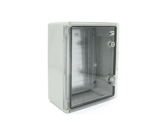 Шкаф настенный ADAL PANO 400х300х170, c прозр. дверцей, IP65, Бокс ударопрочный, ABS пластик (111517)