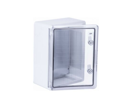 Шкаф настенный ADAL PANO 400х300х220, c прозр. дверцей, IP65, Бокс ударопрочный, ABS пластик (111518)