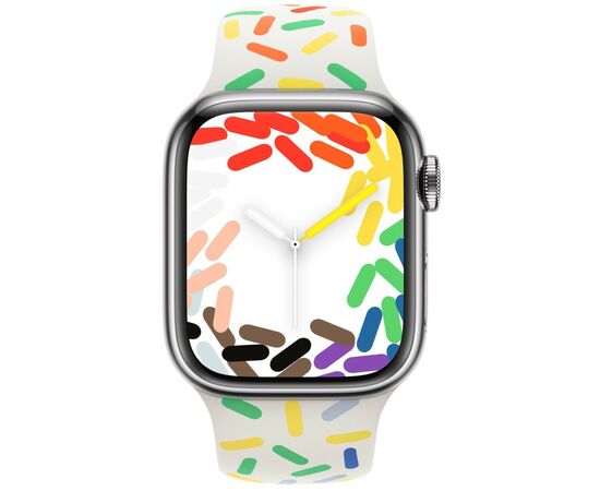 Ремешок для смарт-часов Apple 41mm Pride Edition Sport Band - M/L (MRTM3ZM/A), изображение 2 Ремешок для смарт-часов Apple 41mm Pride Edition Sport Band - M/L (MRTM3ZM/A), изображение 2