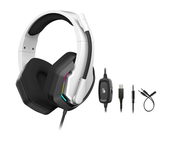 Навушники A4Tech Bloody G260p White (4711421996716), зображення 7 Навушники A4Tech Bloody G260p White (4711421996716), зображення 7