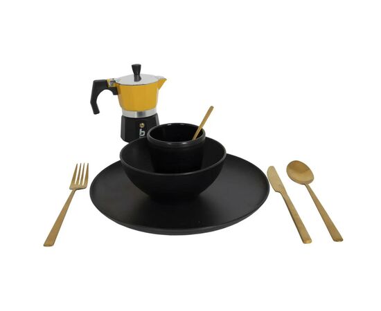 Гейзерная кофеварка Bo-Camp Hudson 3-cups Yellow/Black (2200518), изображение 6 Гейзерная кофеварка Bo-Camp Hudson 3-cups Yellow/Black (2200518), изображение 6