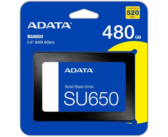 Накопитель SSD 2.5" 480GB ADATA (ASU650SS-480GT-R), изображение 5 Накопитель SSD 2.5" 480GB ADATA (ASU650SS-480GT-R), изображение 5