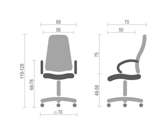 Офисное кресло Аклас Валенсия Soft CH MB Коричневое (07393), изображение 6 Офисное кресло Аклас Валенсия Soft CH MB Коричневое (07393), изображение 6