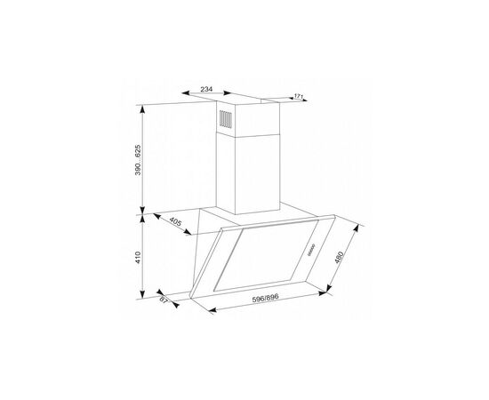 Витяжка кухонна Eleyus Titan A 800 LED SMD 60 IS+BL, зображення 12 Витяжка кухонна Eleyus Titan A 800 LED SMD 60 IS+BL, зображення 12