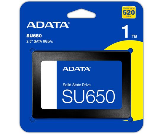 Накопитель SSD 2.5" 1TB ADATA (ASU650SS-1TT-R), изображение 5 Накопитель SSD 2.5" 1TB ADATA (ASU650SS-1TT-R), изображение 5