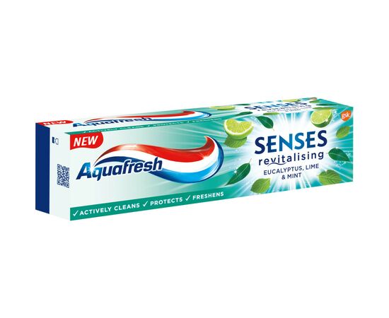 Зубная паста Aquafresh Senses Эвкалипт, лайм и мята 75 мл (5054563108746), изображение 2 Зубная паста Aquafresh Senses Эвкалипт, лайм и мята 75 мл (5054563108746), изображение 2