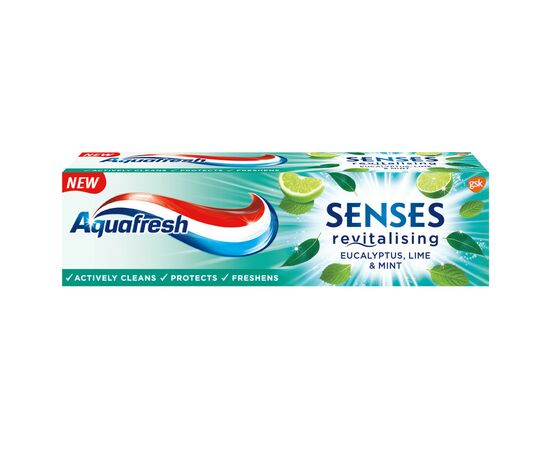 Зубная паста Aquafresh Senses Эвкалипт, лайм и мята 75 мл (5054563108746)