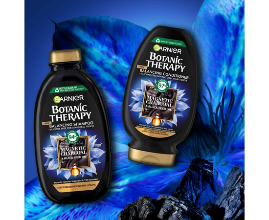 Шампунь Garnier Botanic Therapy Магнетический уголь 250 мл (3600542512510), изображение 3 Шампунь Garnier Botanic Therapy Магнетический уголь 250 мл (3600542512510), изображение 3