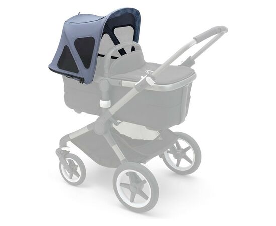 Капюшон для коляски Bugaboo Fox 5/Cameleon 3/Lynx Breezy Seaside Blue летний (100221009), изображение 2 Капюшон для коляски Bugaboo Fox 5/Cameleon 3/Lynx Breezy Seaside Blue летний (100221009), изображение 2