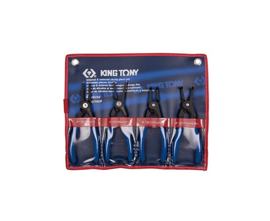 Автомобильный съемник KING TONY стопорных колец набор 4 единиц (42154GP)