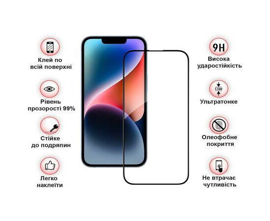Стекло защитное BeCover Apple iPhone 15 Pro Max Black (710594), изображение 3 Стекло защитное BeCover Apple iPhone 15 Pro Max Black (710594), изображение 3