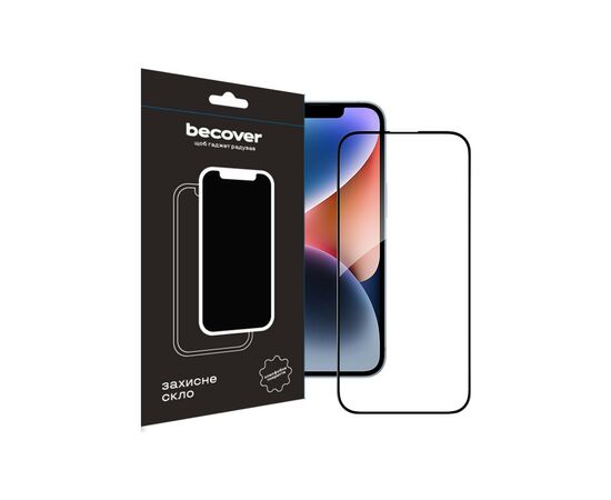 Скло захисне BeCover Apple iPhone 15 Pro Max Black (710594)