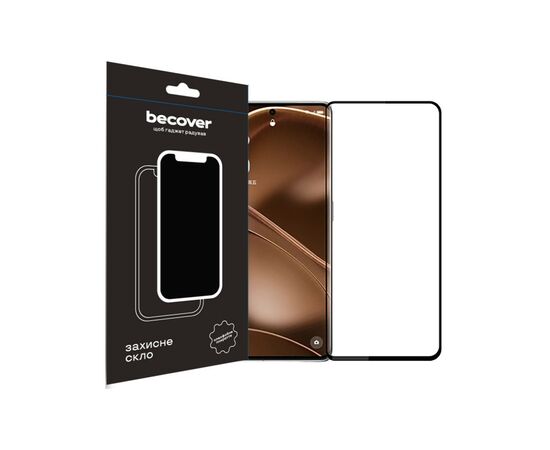 Стекло защитное BeCover Poco X6 Pro Black (710625)