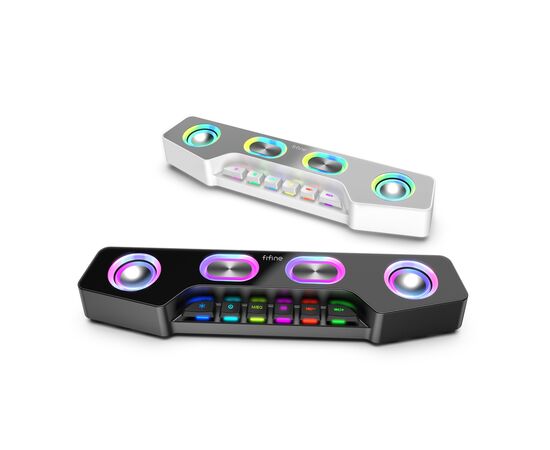 Акустическая система Fifine A16 RGB Black (A16), изображение 2 Акустическая система Fifine A16 RGB Black (A16), изображение 2