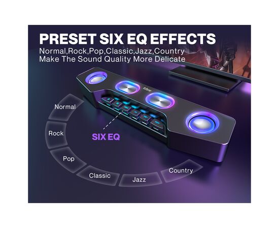 Акустическая система Fifine A16 RGB Black (A16), изображение 3 Акустическая система Fifine A16 RGB Black (A16), изображение 3