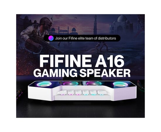 Акустическая система Fifine A16 RGB Black (A16), изображение 5 Акустическая система Fifine A16 RGB Black (A16), изображение 5