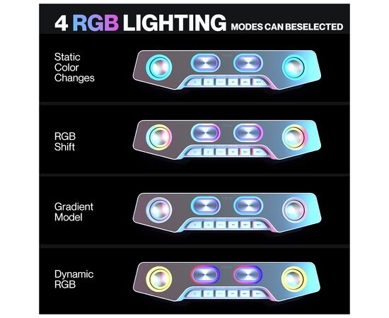 Акустическая система Fifine A16 RGB Black (A16), изображение 8 Акустическая система Fifine A16 RGB Black (A16), изображение 8