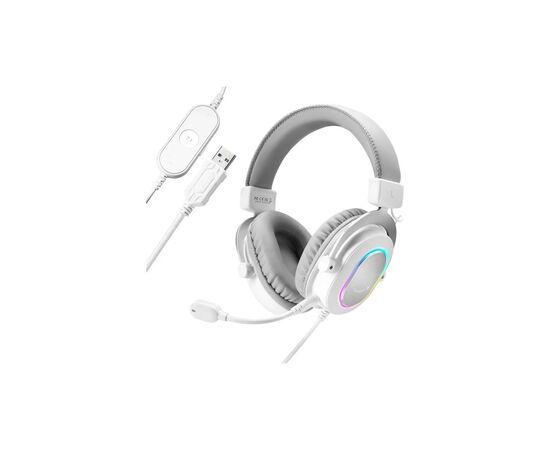Навушники Fifine H6 RGB 7.1 White (H6W)