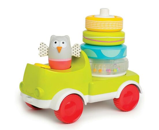 Развивающая игрушка Taf Toys Совушка-малышка с пирамидкой 2 в 1 (11945)