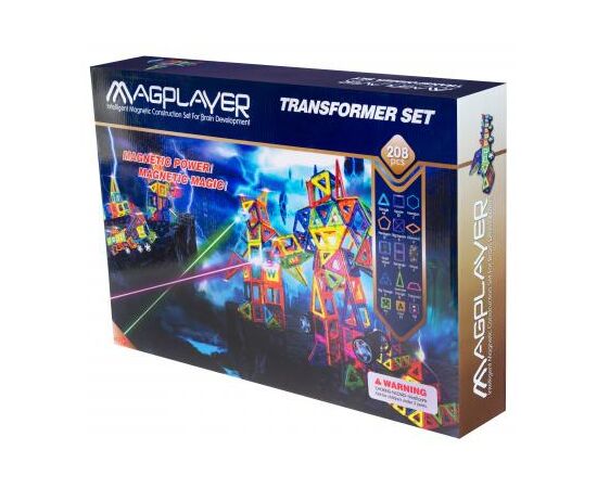 Конструктор Magplayer Набор 208 элементов (MPB-208)