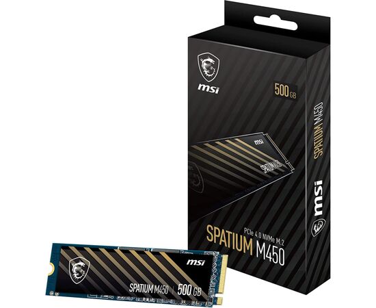 Накопитель SSD M.2 2280 500GB SPATIUM M450 MSI (S78-440K220-P83), изображение 5 Накопитель SSD M.2 2280 500GB SPATIUM M450 MSI (S78-440K220-P83), изображение 5