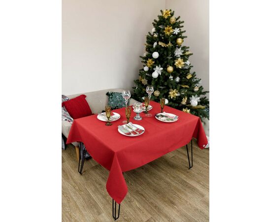 Скатерть Прованс Merry Christmas красная 120x132 см (4823093451476), изображение 4 Скатерть Прованс Merry Christmas красная 120x132 см (4823093451476), изображение 4