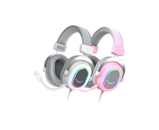 Наушники Fifine H6 RGB 7.1 Pink (H6P), изображение 4 Наушники Fifine H6 RGB 7.1 Pink (H6P), изображение 4