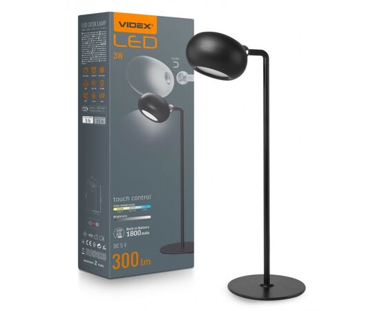 Настольная лампа Videx TF18B 3W 3000-5500K (VLE-TF18B), изображение 9 Настольная лампа Videx TF18B 3W 3000-5500K (VLE-TF18B), изображение 9