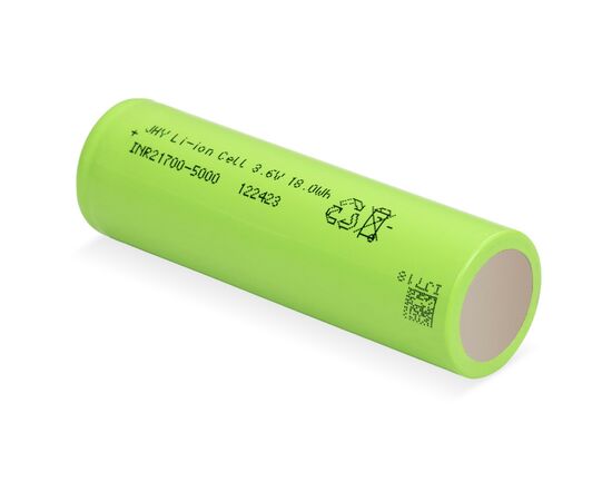 Аккумулятор JHY Li-Ion 21700 5000mAh 3.6V 30A (INR21700-50SE), изображение 4 Аккумулятор JHY Li-Ion 21700 5000mAh 3.6V 30A (INR21700-50SE), изображение 4