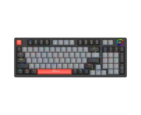 Клавиатура Xtrike ME GK-987 RGB Mechanical USB UA Grey/Black (GK-987GBRUA), изображение 4 Клавиатура Xtrike ME GK-987 RGB Mechanical USB UA Grey/Black (GK-987GBRUA), изображение 4