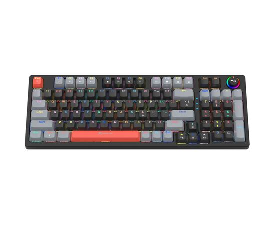 Клавиатура Xtrike ME GK-987 RGB Mechanical USB UA Black/Grey (GK-987GGRUA), изображение 4 Клавиатура Xtrike ME GK-987 RGB Mechanical USB UA Black/Grey (GK-987GGRUA), изображение 4
