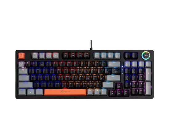 Клавиатура Xtrike ME GK-987 RGB Mechanical USB UA Black/Grey (GK-987GGRUA)