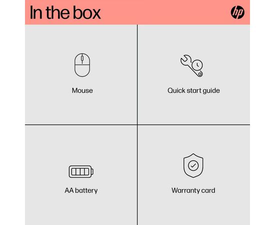 Мышка HP 240 Bluetooth White (793F9AA), изображение 9 Мышка HP 240 Bluetooth White (793F9AA), изображение 9