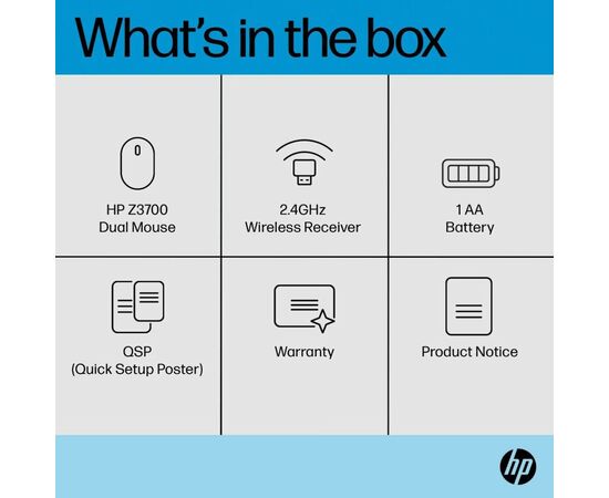 Мышка HP Z3700 Dual Wireless/Bluetooth Black (758A8AA), изображение 10 Мышка HP Z3700 Dual Wireless/Bluetooth Black (758A8AA), изображение 10