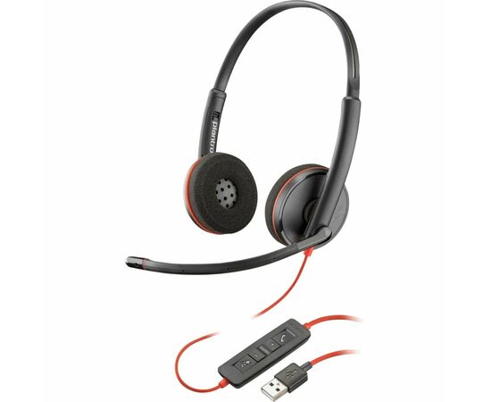 Наушники Poly BlackWire C3220 USB-A Bulk Stereo (77R32A6)