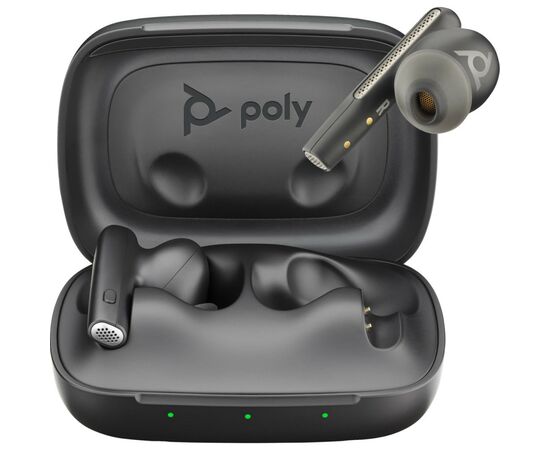 Наушники Poly Voyager Free 60 Earbuds + BT700A + BCHC Black (7Y8H3AA), изображение 5 Наушники Poly Voyager Free 60 Earbuds + BT700A + BCHC Black (7Y8H3AA), изображение 5