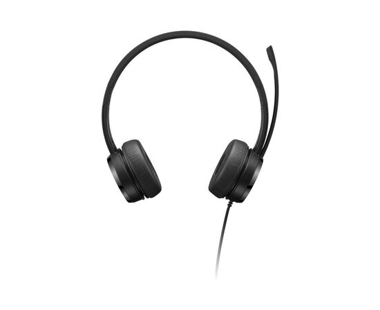 Наушники Lenovo USB-A Wired Stereo On-Ear Black (4XD1K18260), изображение 2