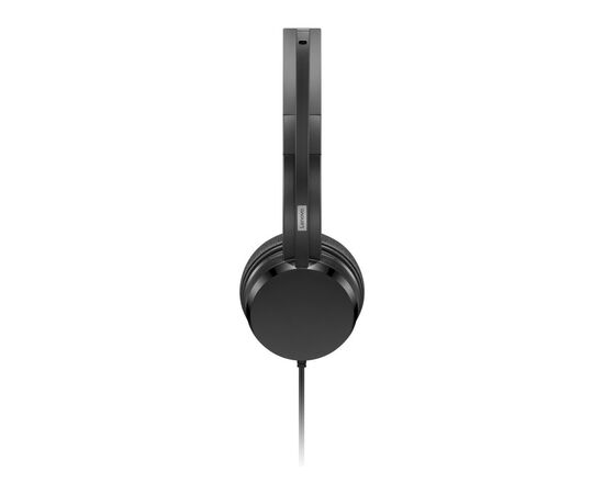 Наушники Lenovo USB-A Wired Stereo On-Ear Black (4XD1K18260), изображение 3