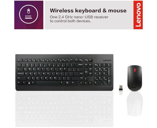 Комплект Lenovo 510 Combo Wireless UA Black (GX31D64836), изображение 2 Комплект Lenovo 510 Combo Wireless UA Black (GX31D64836), изображение 2