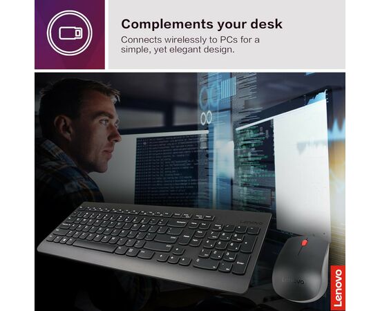 Комплект Lenovo 510 Combo Wireless UA Black (GX31D64836), изображение 7 Комплект Lenovo 510 Combo Wireless UA Black (GX31D64836), изображение 7