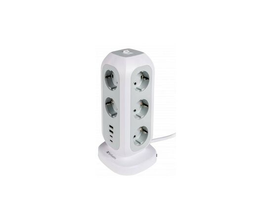 Мережевий фільтр живлення Verbatim 11 розеток, 2 x USB-C та 2 x USB-A (49547), зображення 2 Мережевий фільтр живлення Verbatim 11 розеток, 2 x USB-C та 2 x USB-A (49547), зображення 2
