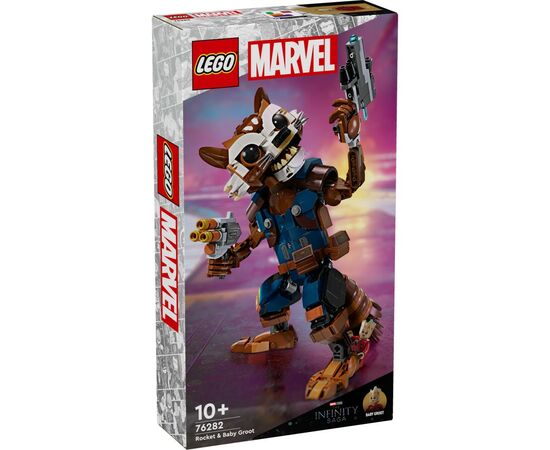 Конструктор LEGO Super Heroes Ракета й малюк Ґрут 566 деталей (76282)