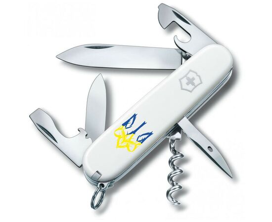 Нож Victorinox Spartan Ukraine 91 мм Тризуб готичний синьо-жовтий (1.3603.7_T0637u)