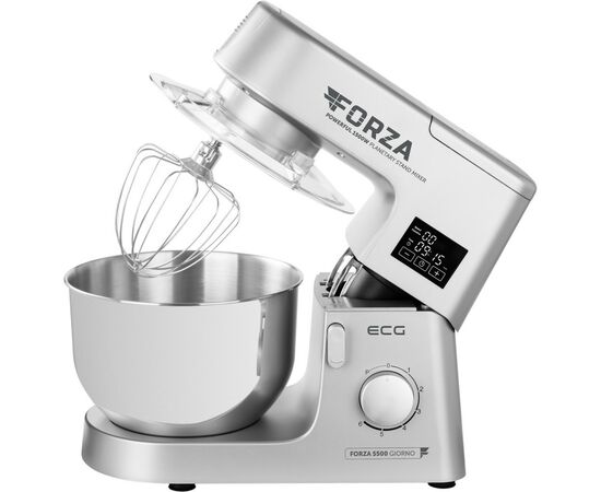 Кухонний комбайн ECG FORZA 5500 Giorno Argento, зображення 3 Кухонний комбайн ECG FORZA 5500 Giorno Argento, зображення 3