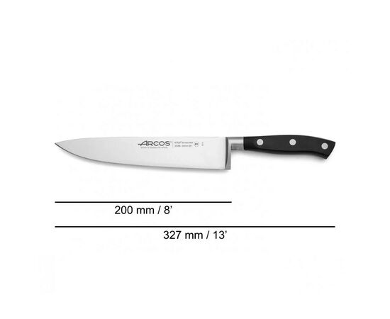 Кухонний ніж Arcos Riviera поварський 200 мм (233600), зображення 2